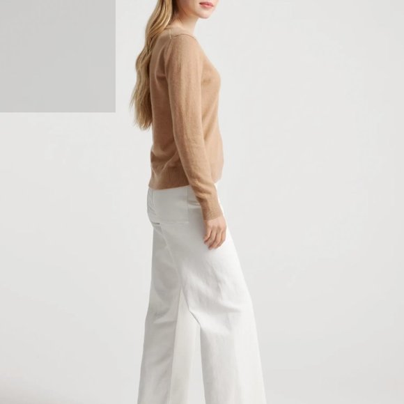 Quince Mongolian Cashmere V-Neck Sweater - Picture 2 of 10